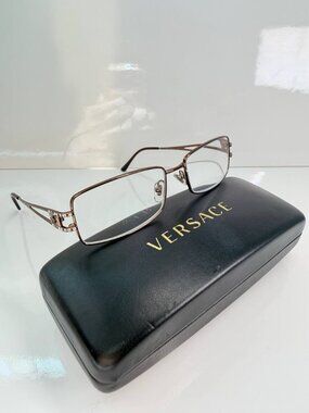 Luxury Versace Eyeglasses – Metal Frame, Like New